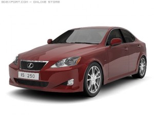 2006 lexus is250 3D Модель