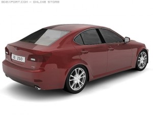 2006 lexus is250 3D Модель
