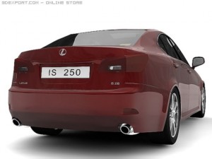 2006 lexus is250 3D Модель