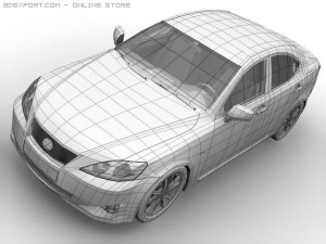 2006 lexus is250 3D Модель