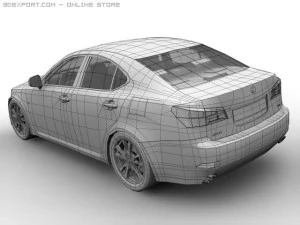 2006 lexus is250 3D Model