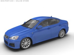 2007 lexus is f 3D Model