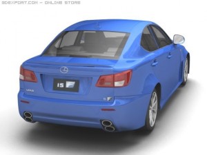 2007 lexus is f 3D Model