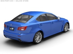 2007 lexus is f 3D Model
