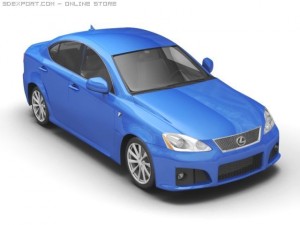 2007 lexus is f 3D Model