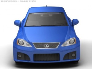 2007 lexus is f 3D Model