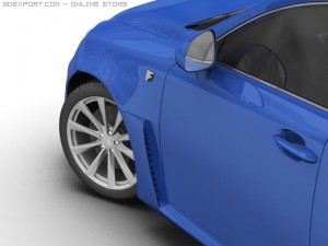 2007 lexus is f 3D Model