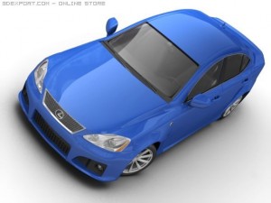 2007 lexus is f 3D Model