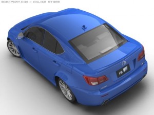 2007 lexus is f 3D Model
