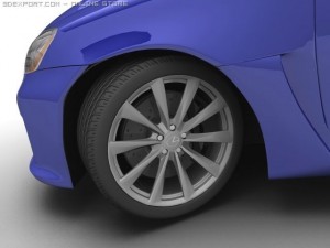 2007 lexus is f 3D Model