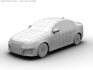 2007 lexus is f 3D Model