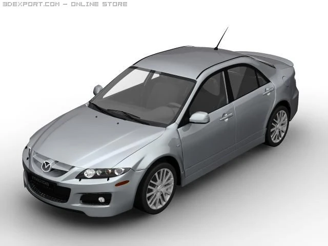 2006 mazda 6 mps 3D Model .c4d .max .obj .3ds .fbx .stl .blend