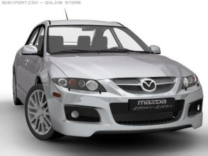 2006 mazda 6 mps Modelo 3D
