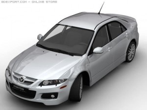 2006 mazda 6 mps Modelo 3D