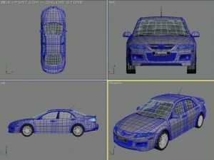 2006 mazda 6 mps Modelo 3D