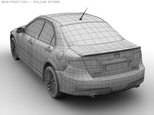 2006 mazda 6 mps Modelo 3D
