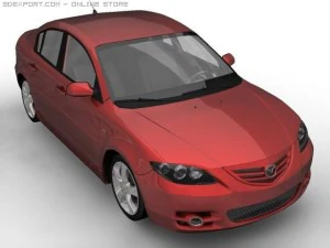 2005 mazda 3 axela sedan 3D Model