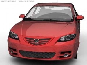 2005 mazda 3 axela sedan 3D 模型