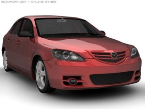 2005 mazda 3 axela hatch 3D Model