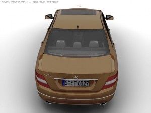 2007 mb c class elegance 3D Model