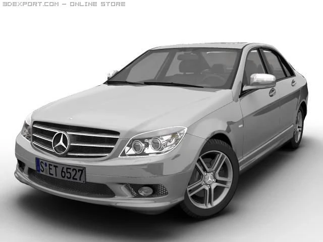 2007 mb c class avantgarde 3D Model .c4d .max .obj .3ds .fbx .stl .blend 
