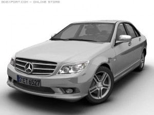 2007 mb c class avantgarde 3D Модель