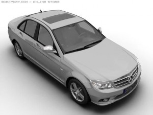 2007 mb c class avantgarde 3D 모델