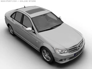 2007 mb c class avantgarde 3D Model