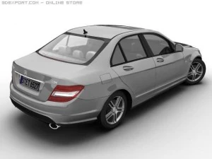2007 mb c class avantgarde 3D Model