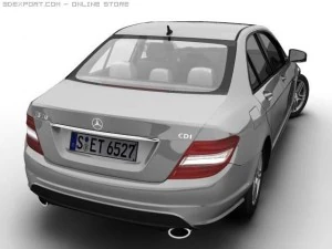2007 mb c class avantgarde 3D Model