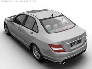 2007 mb c class avantgarde 3D 모델