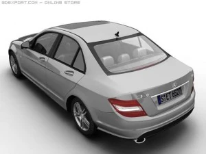 2007 mb c class avantgarde 3D Model