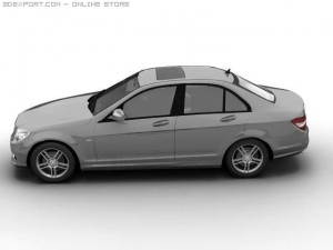 2007 mb c class avantgarde 3D 모델