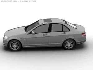 2007 mb c class avantgarde 3D Model