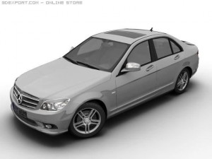 2007 mb c class avantgarde 3D 모델