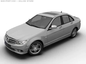 2007 mb c class avantgarde 3D Model