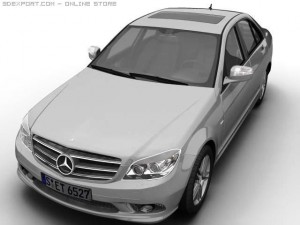 2007 mb c class avantgarde 3D 모델