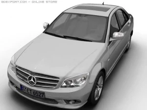 2007 mb c class avantgarde 3D Model