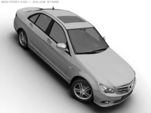 2007 mb c class avantgarde 3D Model