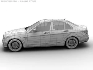 2007 mb c class avantgarde 3D Model