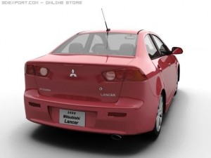 2008 mitsubishi lancer Modelo 3D