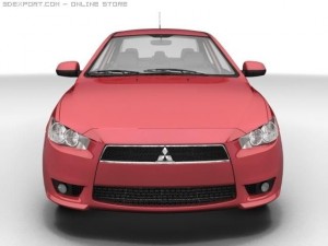 2008 mitsubishi lancer Modelo 3D