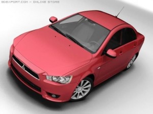 2008 mitsubishi lancer Modelo 3D