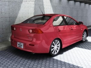 2008 mitsubishi lancer Modelo 3D