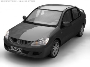 2004 mitsubishi lancer 3D Модель