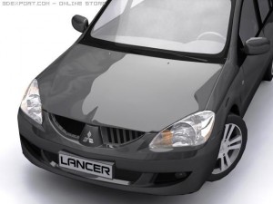 2004 mitsubishi lancer 3D Модель