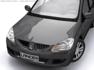 2004 mitsubishi lancer 3D Model