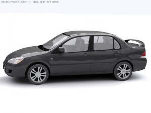 2004 mitsubishi lancer 3D Модель