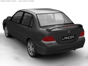 2004 mitsubishi lancer 3D Модель