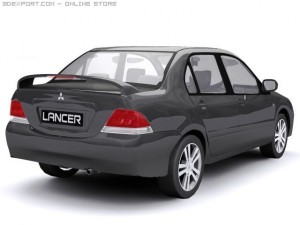 2004 mitsubishi lancer 3D Модель